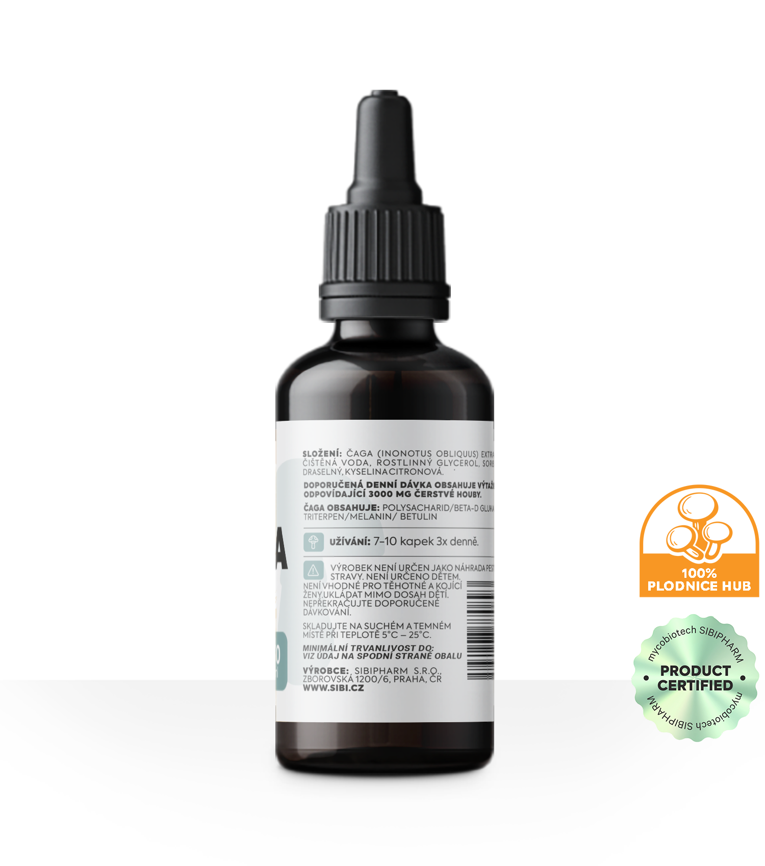 ČAGA EXTRAKT DVOJITÝ TINKTURA 50 ml 